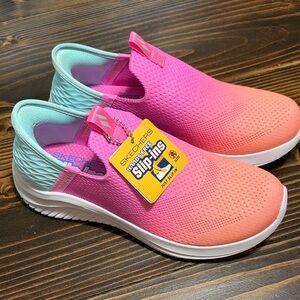 NWT Skechers Kids Ultra Flex 3.0 Sneakers - Pink and Coral
